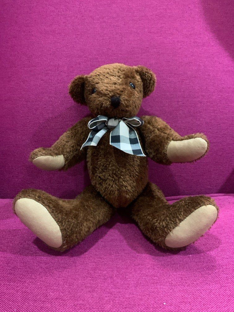 SALE Burberry Designer Teddy Bear Hobbies Toys Toys Games on Carousell
