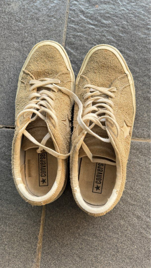 Converse Suede Cream One Star Olshop Fashion Olshop Pria di Carousell