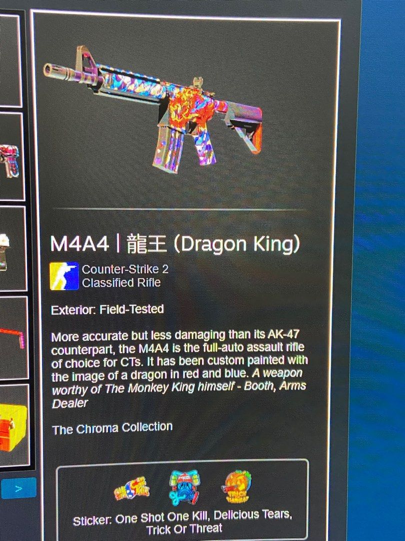 Counter strike csgo2 dragon king m4a4, Video Gaming, Video Games ...