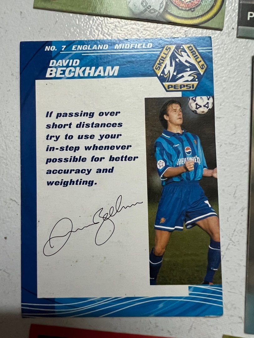 David Beckham Pepsi Card, Toys & Collectibles, Memorabilia