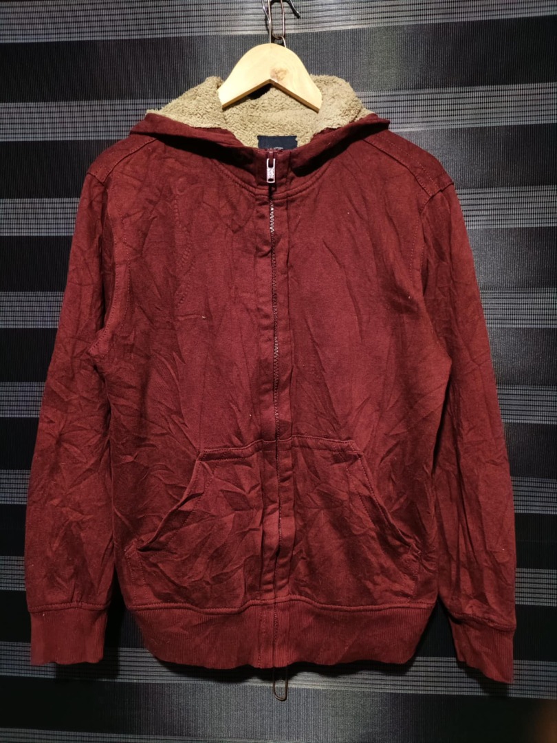 Faded Glory Sherpa Hoodie Jacket Men s Fashion Coats Jackets and Outerwear on Carousell