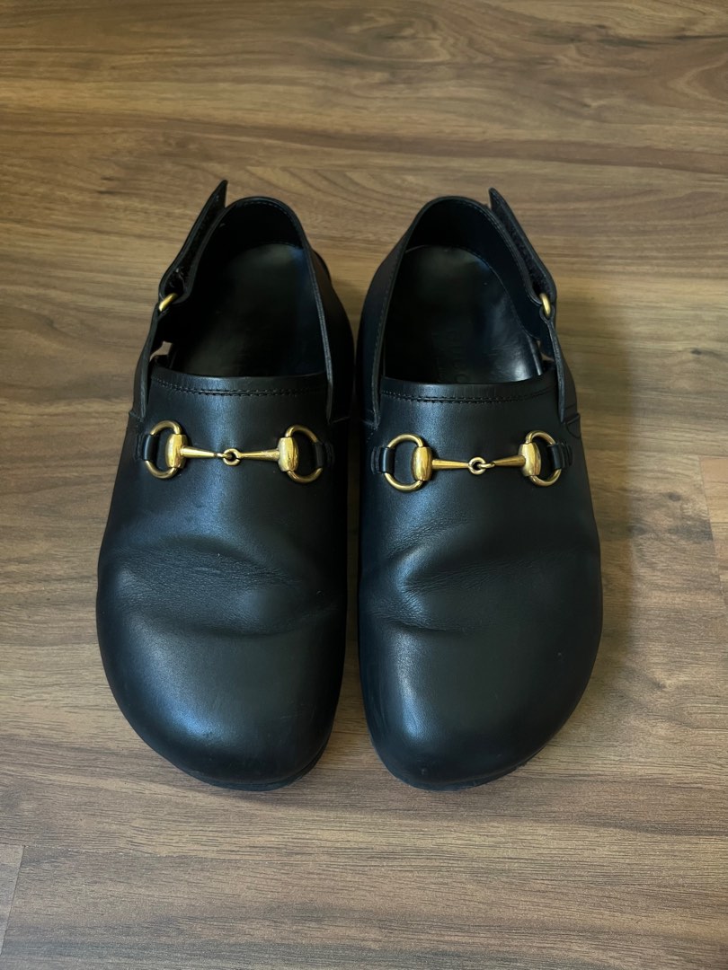 Gucci river leather clogs discount
