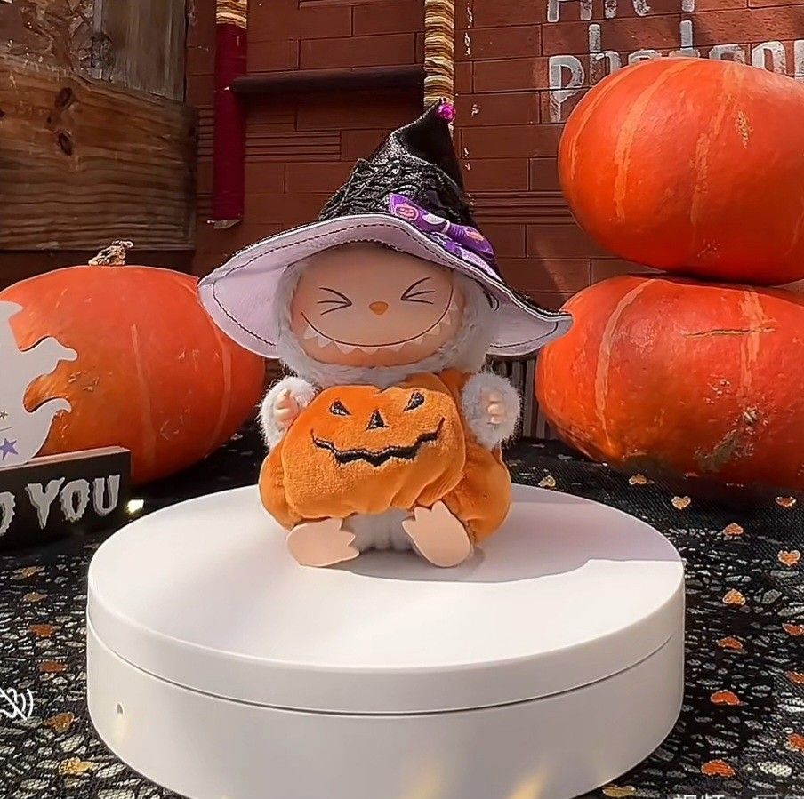 Halloween Pumpkin Clothes Set for Labubu, Hobbies & Toys