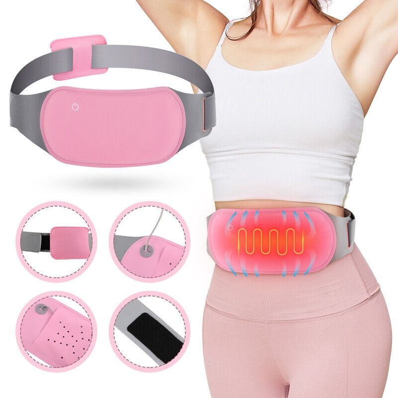 Heating Pads for Stomach/ Back- Menstrual Heating Pad- Heating Pad for Back  Pain Relief with 3 Heat Levels & 3 Vibration-USB Portable Fast Heating Pads  for Period Cramps Pain Relief(Without Powerbank), Health
