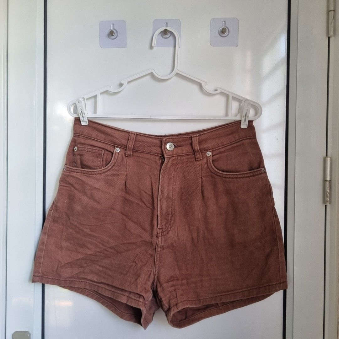 H&m brown shorts new arrivals