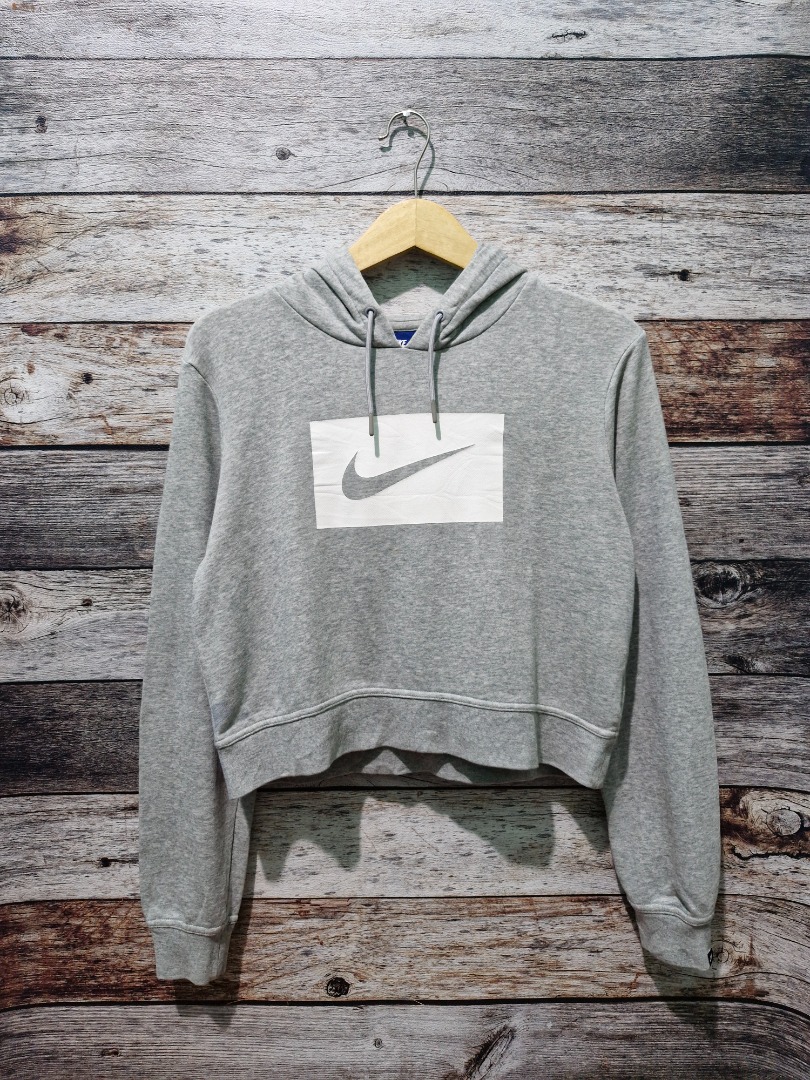 Nike swoosh crop overhead hoodie best sale
