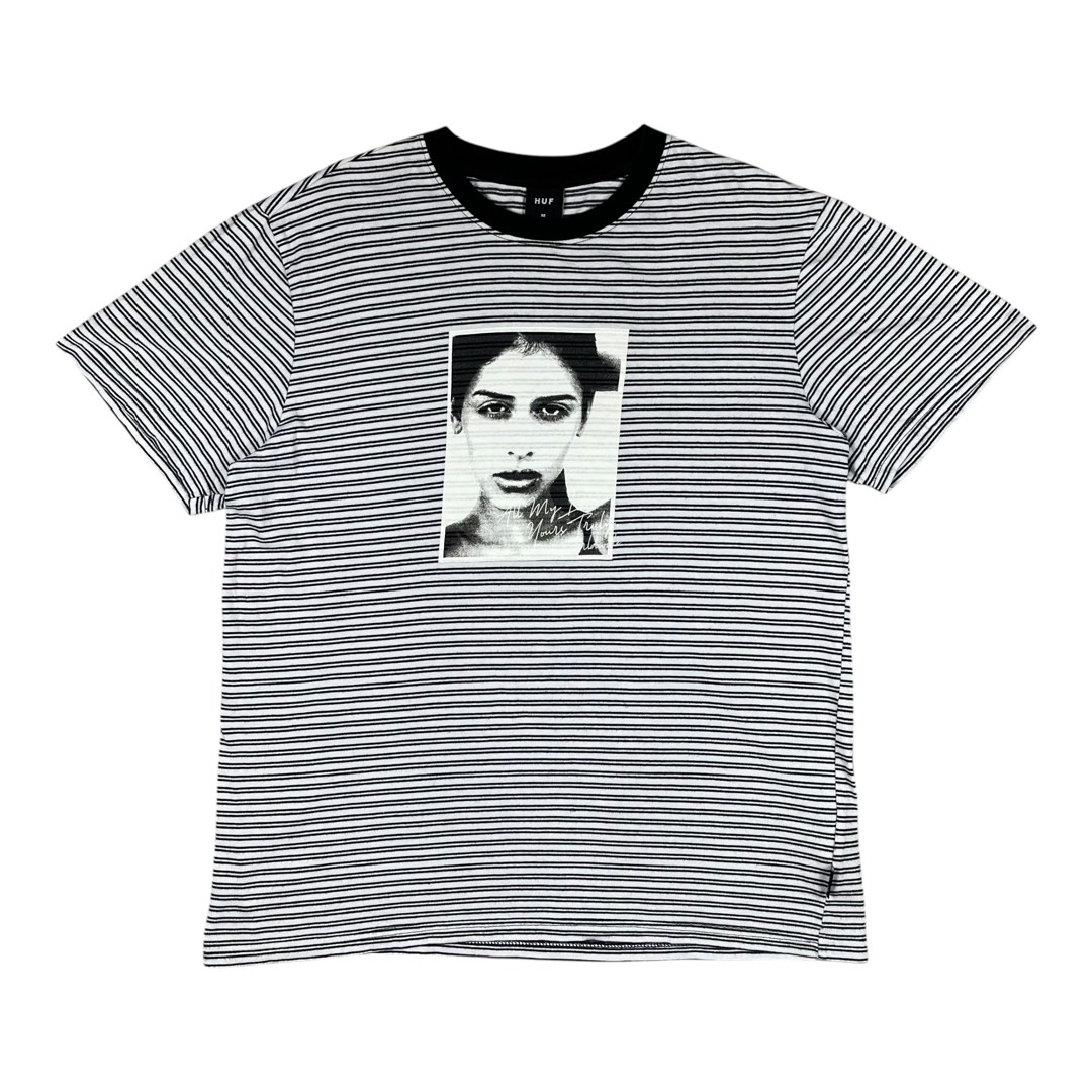 Huf Molly Striped S S Tee Men s Fashion Tops Sets Tshirts Polo Shirts on Carousell
