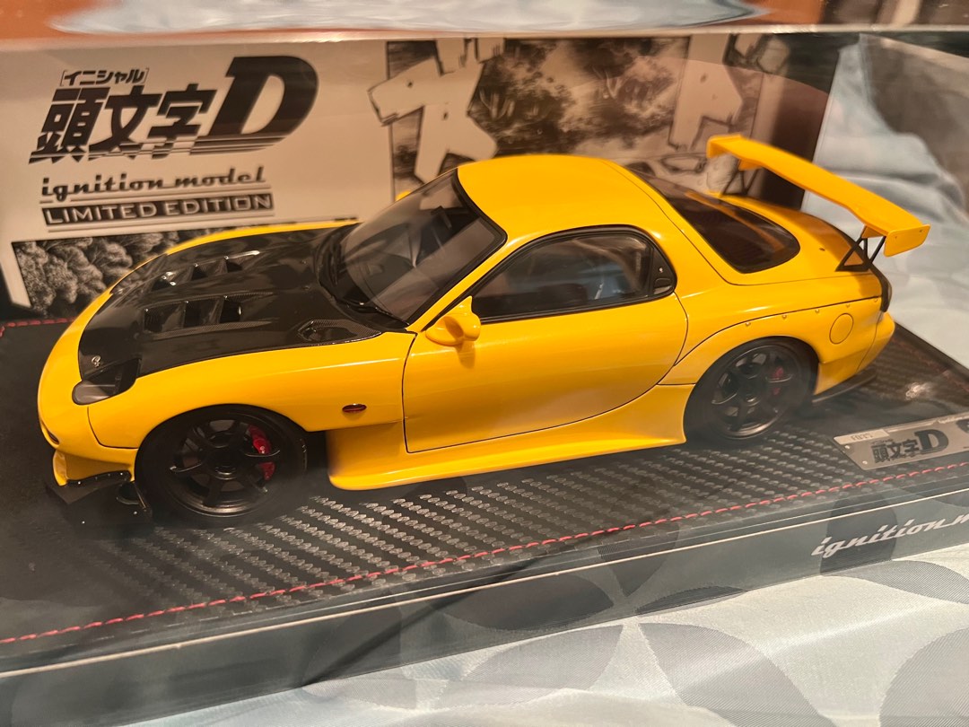 人気 ブランド チェック IG2873 model ignition WEB限定 1/18 RX-7 Mazda D INITIAL 乗用車