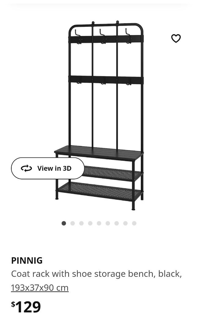 Ikea shoe coat rack sale