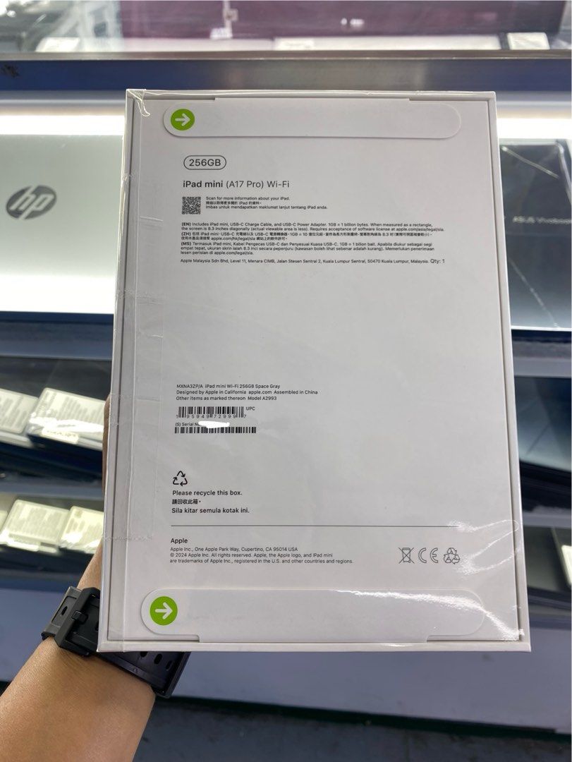 iPad Mini 7 (A17 Pro chip) 256gb Wi-Fi NTC approved (Category: iPad) located in San Juan City. Submitted by rodelmarllemit (Listing ID 1333018963, Image 3). Description: Brand new Ipad mini 7 A17 Pro chip NTC approved Rom: 256gb Color: Space Gray 1 year warranty 7 days replacement Facebook Page: •Helu’s Gadgets Txt or Call •09266836637 Mode of Payment: •Cash •Bank Transfer •GCash & Paymaya Installment: •Credit Card •Ggives •Cash on Delivery •Ship