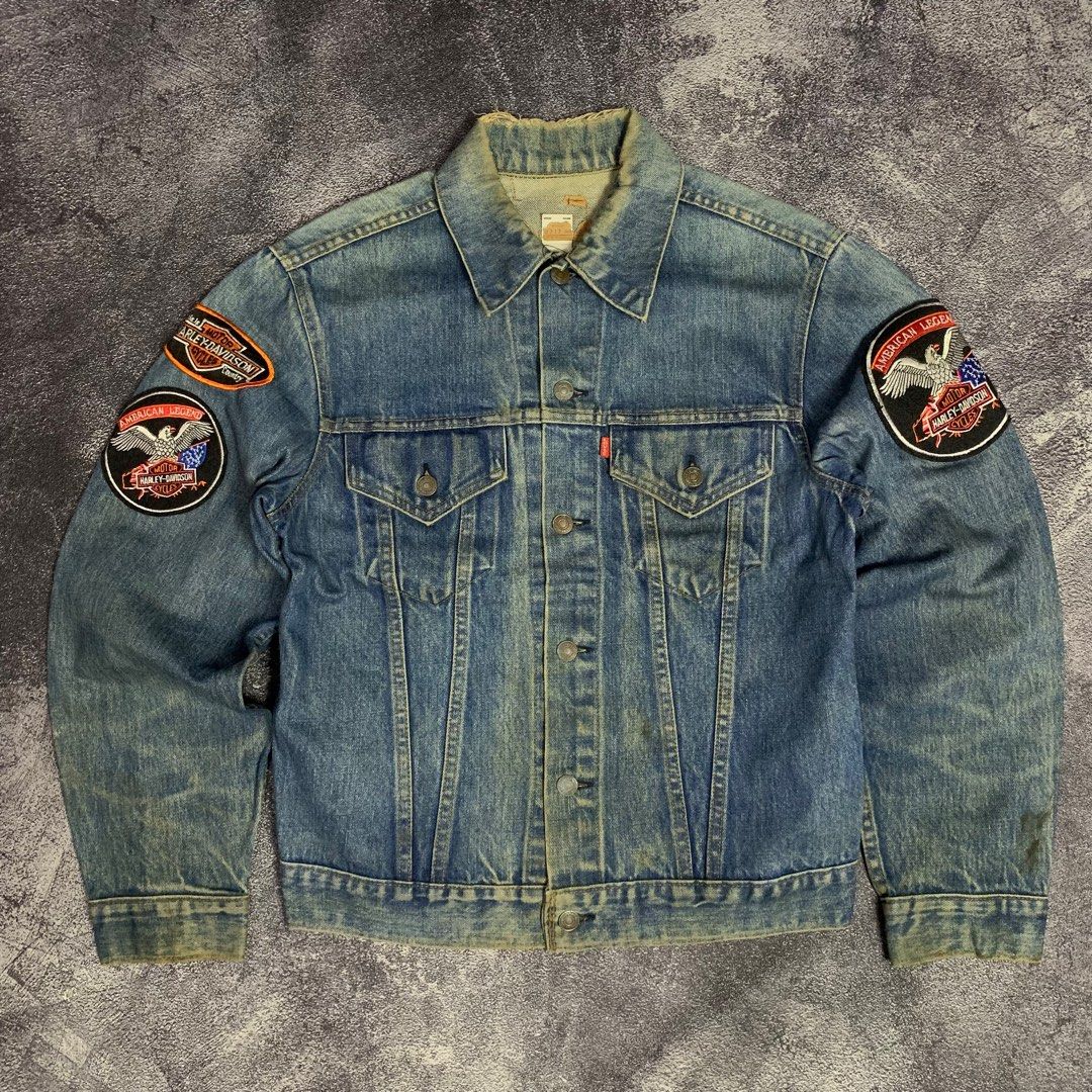 Riding Jacket Giacca Jeans Harley Davidson Jaket Jeans Vintage