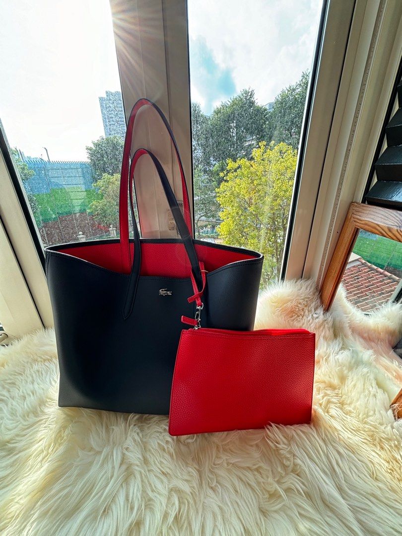 Women's Handbags Lacoste Reversible Shopping Bag Brand