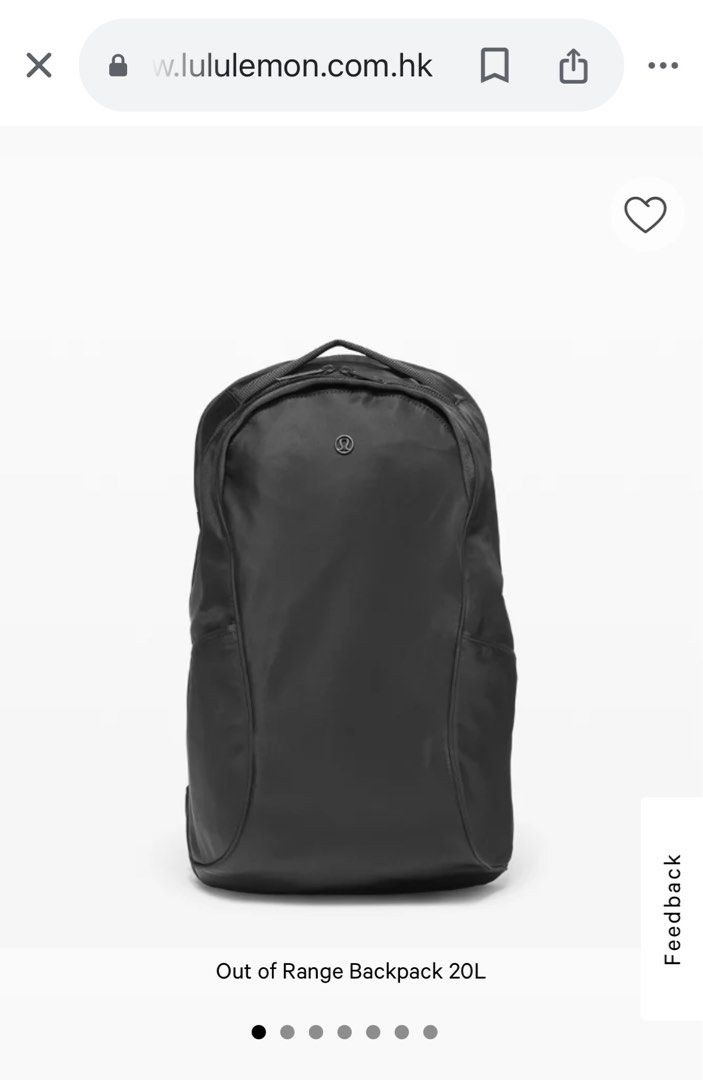 Lululemon Out of Range Backpack 20L Men s Fashion Bags Backpacks on Carousell