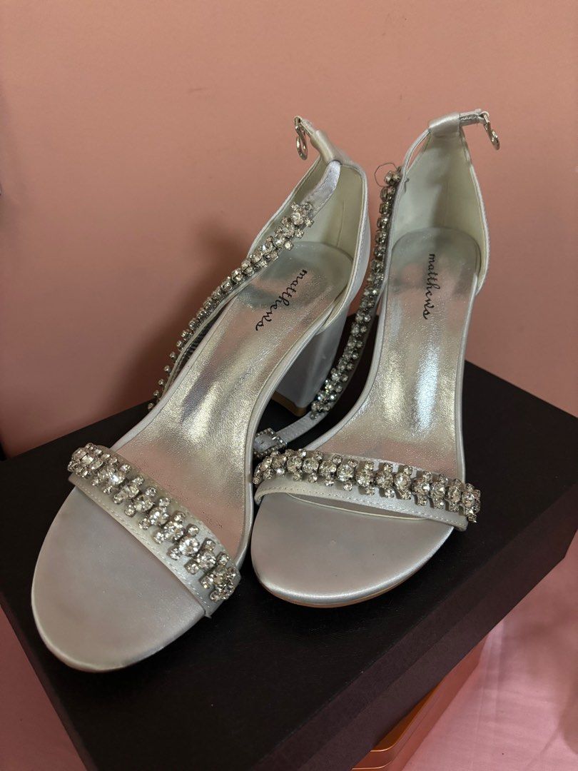 Matthew s Silver Heels Sandals
