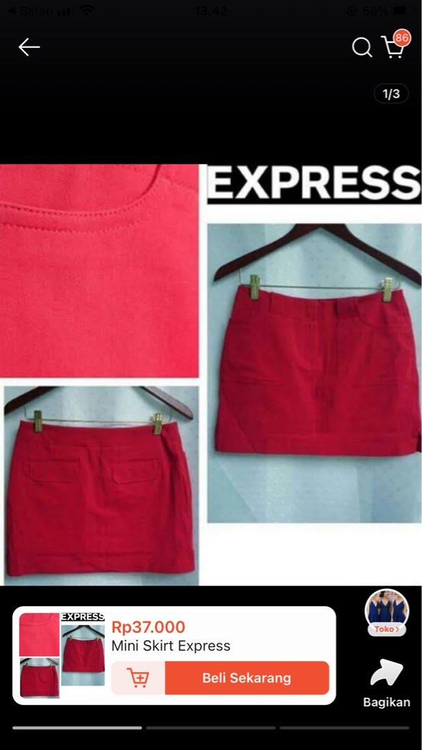 Mini skirt express (red)