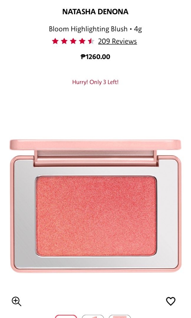 Natasha Denona Bloom Highlighting Blush (Category: Makeup) located in Pasig City. Submitted by inah.budolera (Listing ID 1333061681, Image 1). Description: 1260 original price! like new pa used once only. swatched lang promise price negotiable bought this year lang 2024 ganda ng shade sobra! but best for warm undertone highlighter and blush in one!.