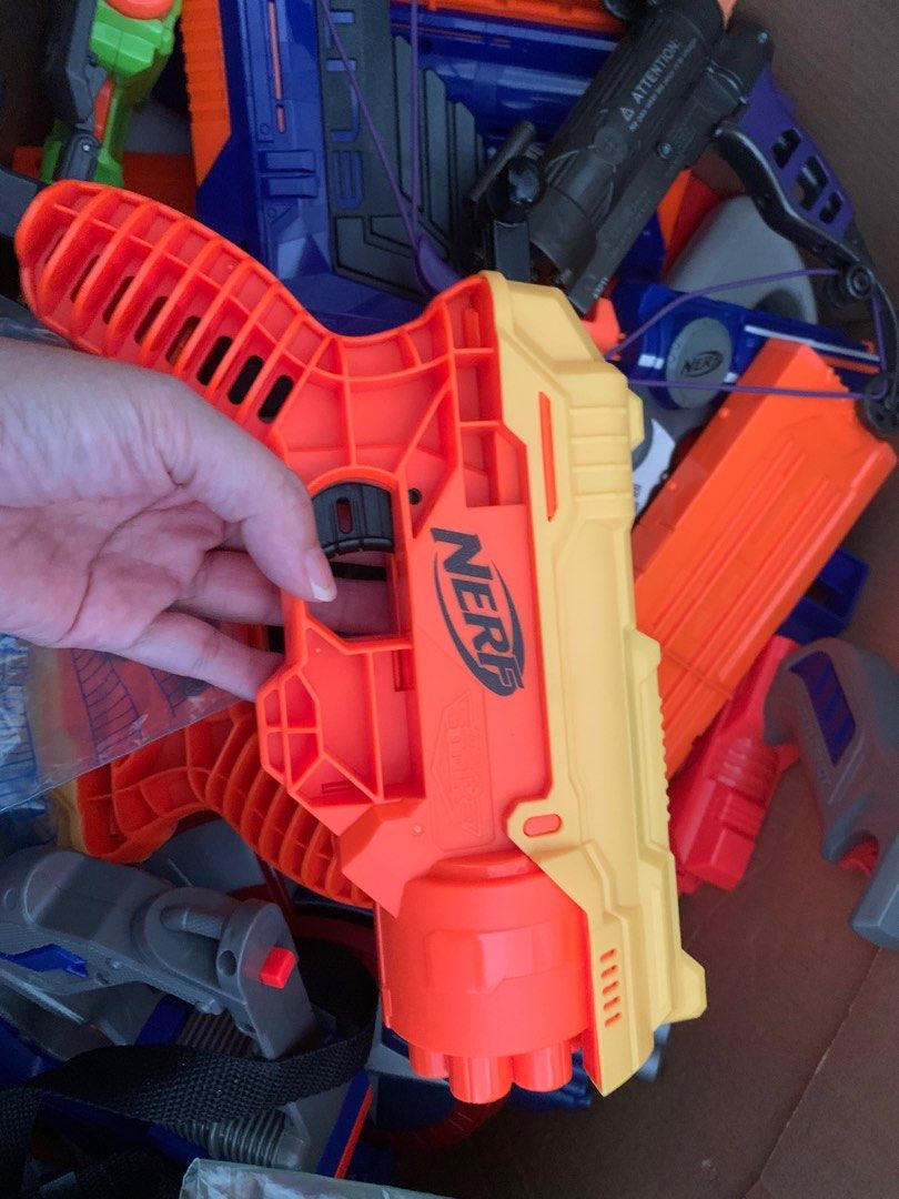 Nerf (Category: Action & Battle Toys) located in Singapore. Submitted by peaceet (Listing ID 1332995612, Image 8). Description: Nerf bullet collector is new, probably used once. Nerf guns r used, many many more… have not taken photos 😅.