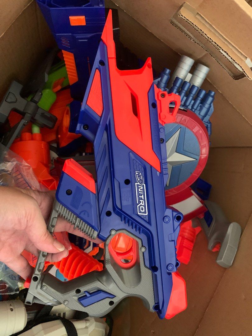Nerf (Category: Action & Battle Toys) located in Singapore. Submitted by peaceet (Listing ID 1332995612, Image 10). Description: Nerf bullet collector is new, probably used once. Nerf guns r used, many many more… have not taken photos 😅.
