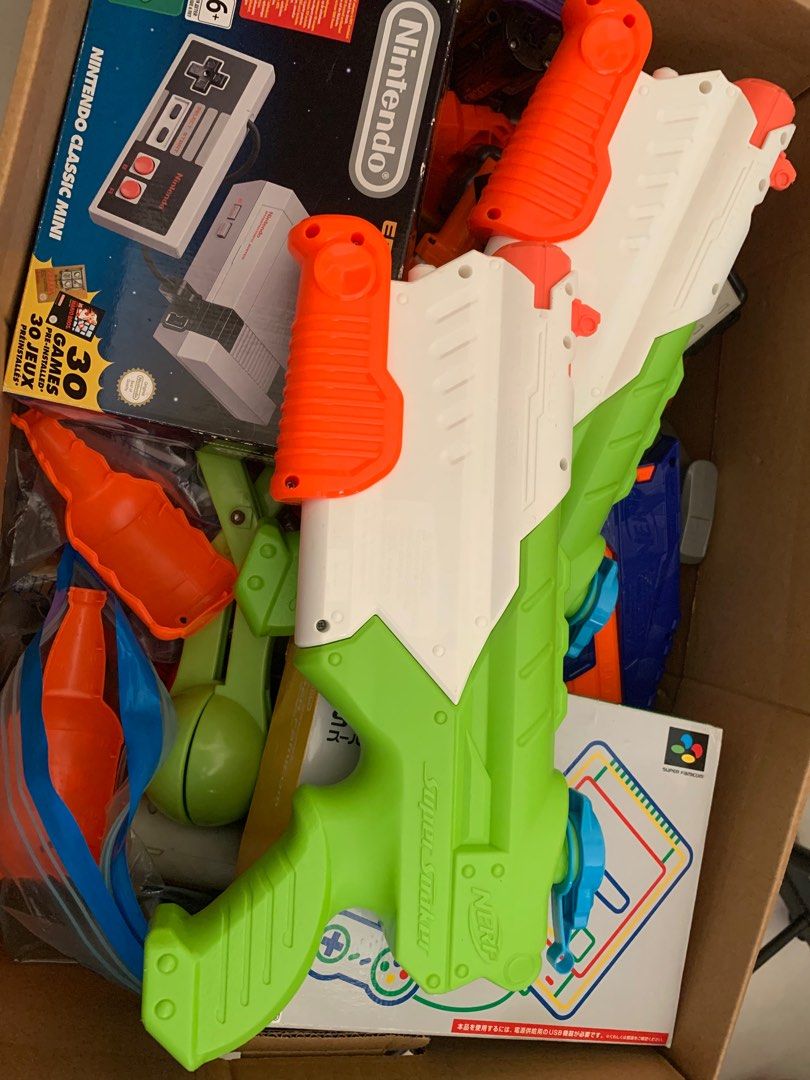 Nerf (Category: Action & Battle Toys) located in Singapore. Submitted by peaceet (Listing ID 1332995612, Image 4). Description: Nerf bullet collector is new, probably used once. Nerf guns r used, many many more… have not taken photos 😅.