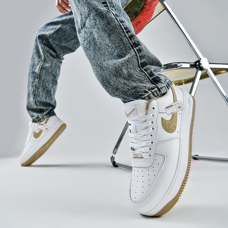 Nike Air Force 1 AF1 AJ Size 36 47 AF1 Air Force No. 1 Small White Shoes Microfiber Rubber Sole Aj Men s Shoes Versatile and Breathable Women s