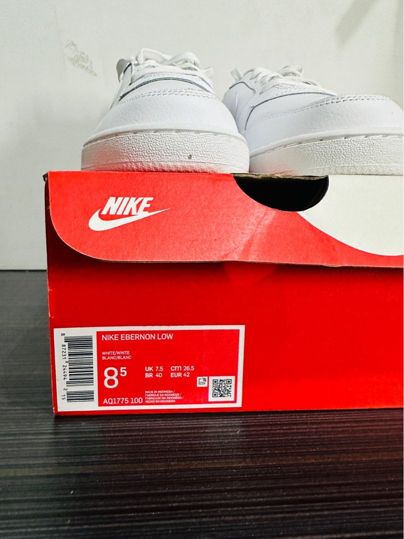 NIKE EBERNON LOW 8.5 US NEW NEVER BEEN USED (Category: Sneakers) located in San Juan City. Submitted by Khalidmgdla08 (Listing ID 1333046426, Image 2). Description: NIKE EBERNON LOW -BOUGHT FROM US -8.5 Men US -NEVER BEEN USED -BOUGHT AS NEW.