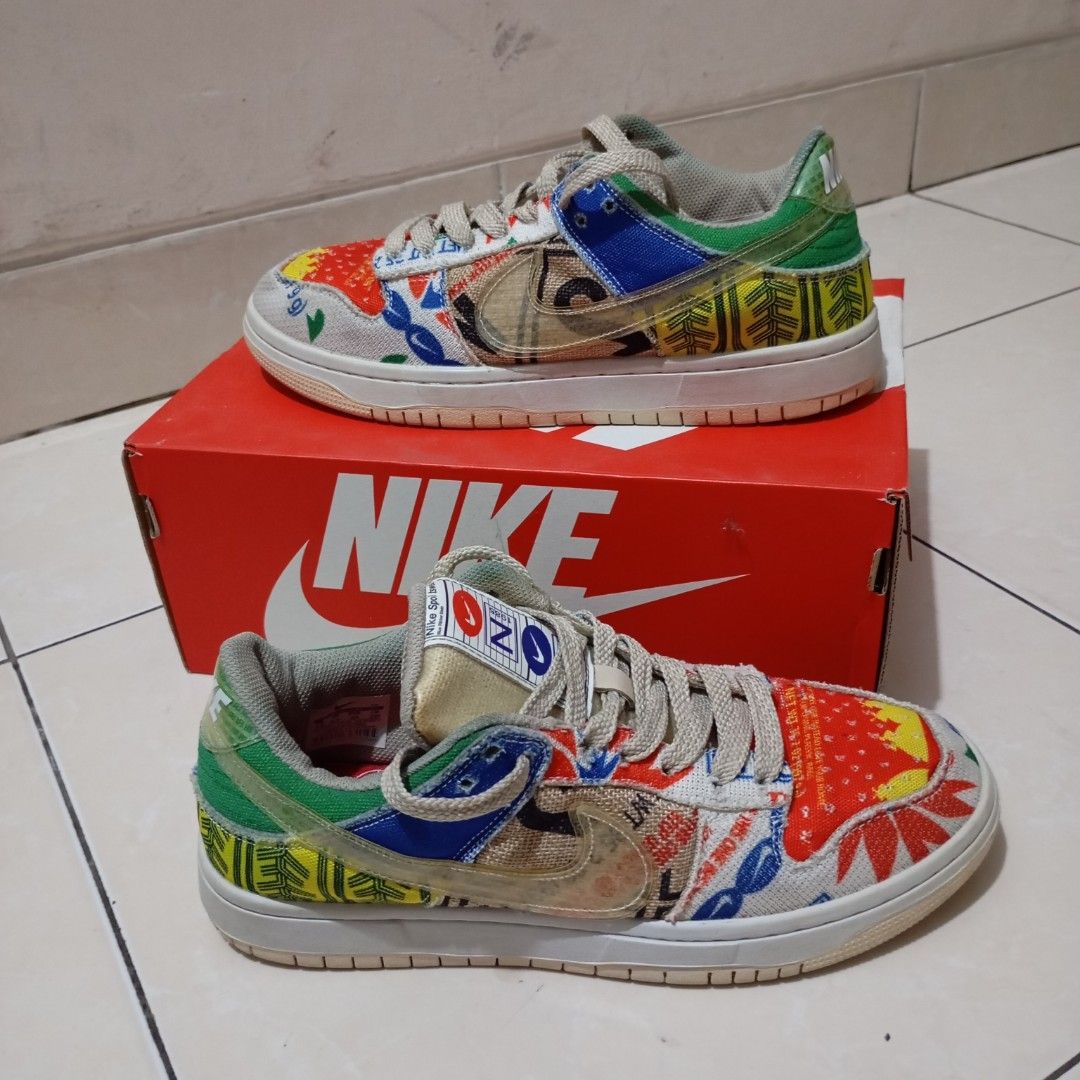 Nike SB DUNK low sp city market original, Fesyen Pria, Sepatu