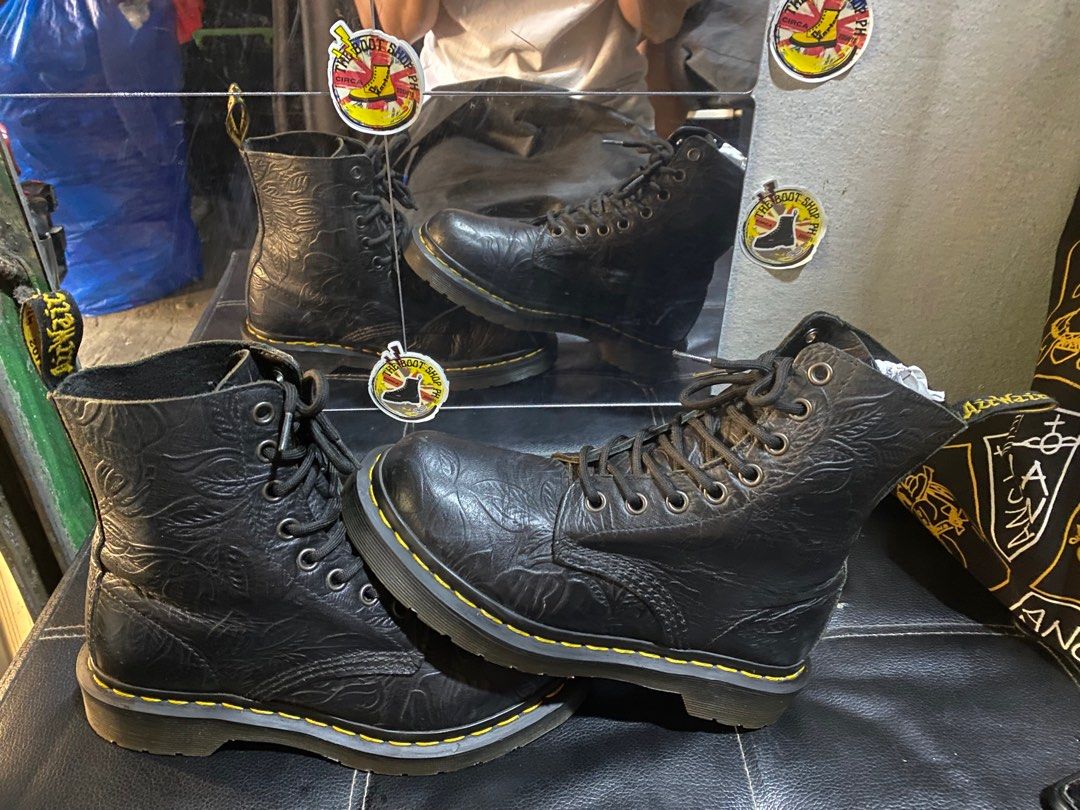 ORIGINAL Dr Martens 1460 Pascal Emboss UK3 Women s Fashion Footwear Boots on Carousell