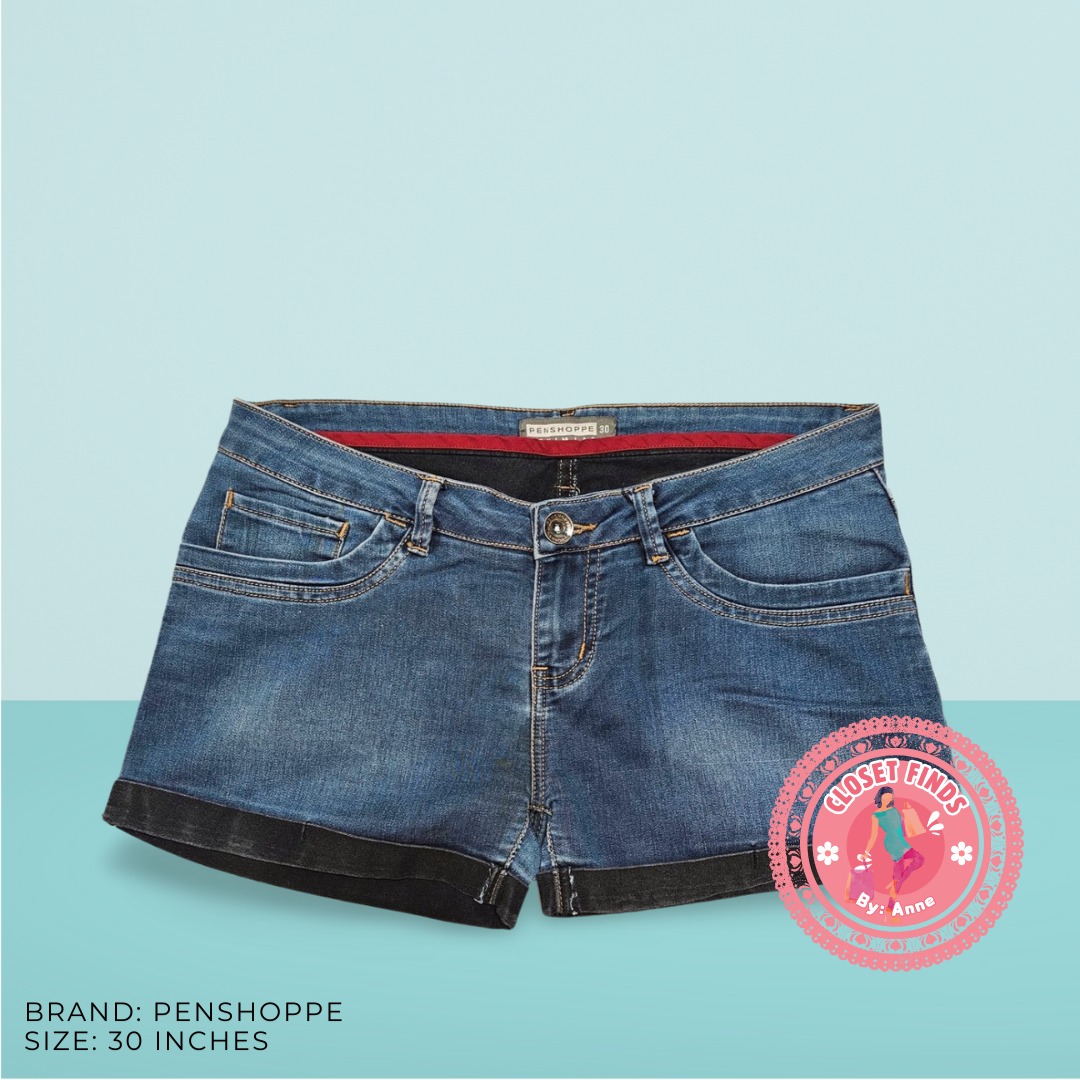 Penshoppe denim shorts for women outlet