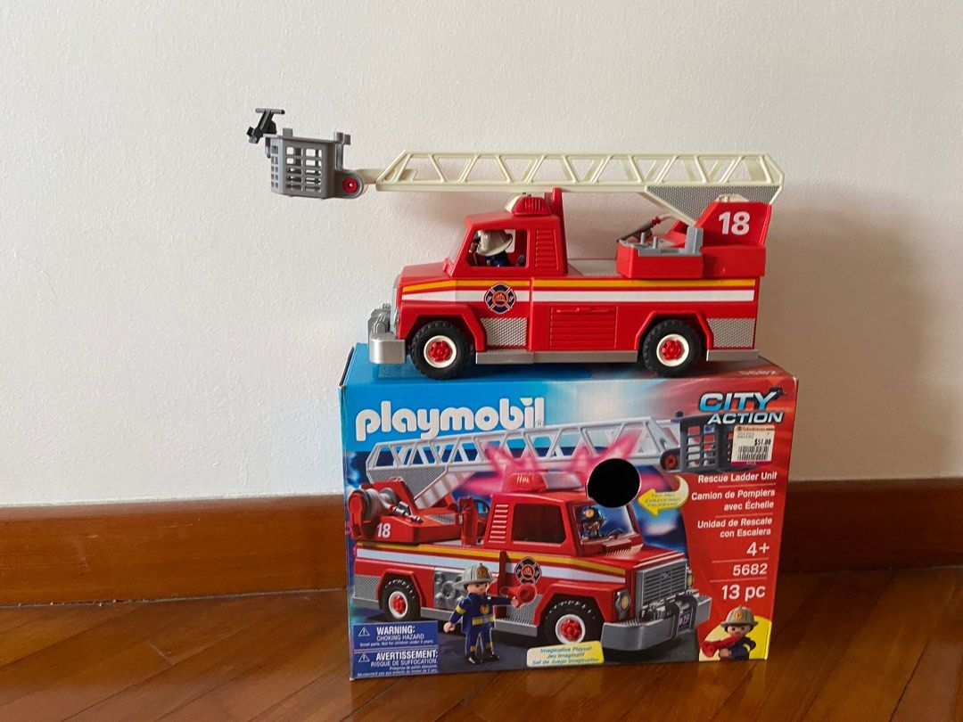 Playmobil 5682 City Action Rescue Ladder Unit Hobbies Toys Toys Games on Carousell