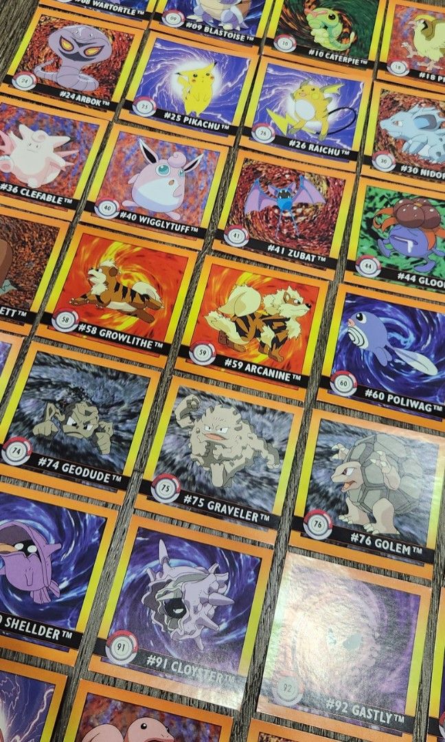 Pokemon Artbox Stickers 1999, Hobbies & Toys, Toys & Games on Carousell
