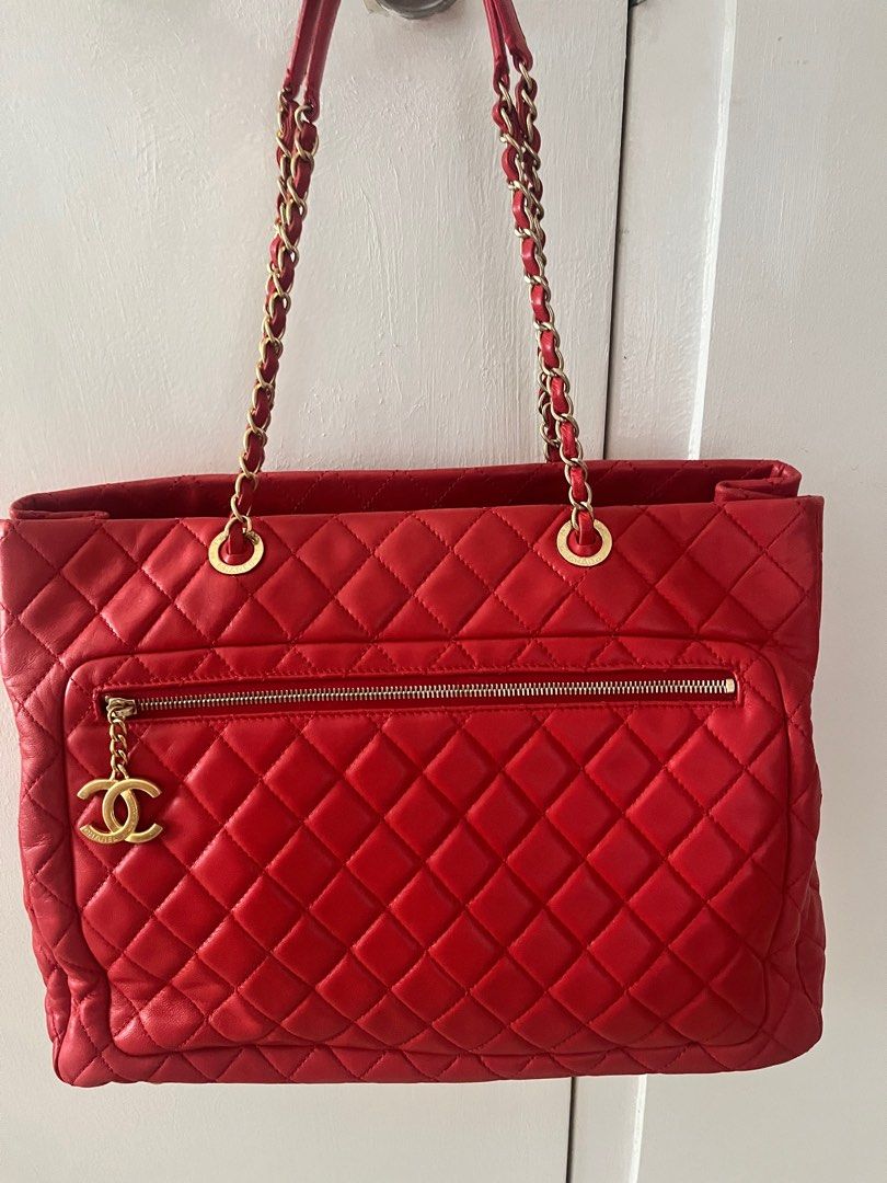 Pre-Loved Authentic Chanel Tote Bag (Lambskin), Luxury, Bags
