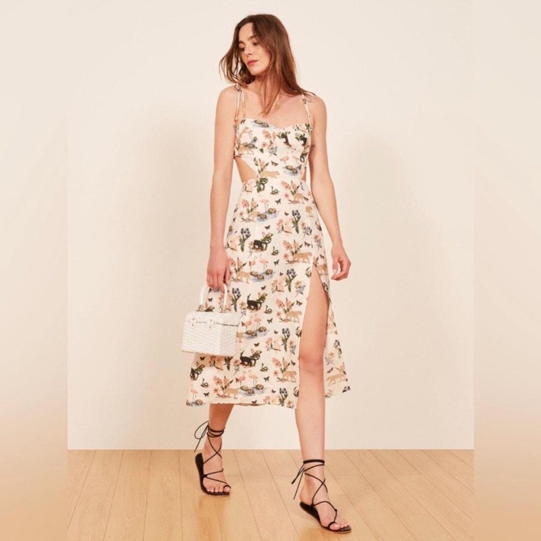 Reformation brandnew linen midi dress Women s Fashion Dresses Sets Dresses on Carousell