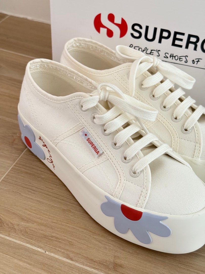 Platform Superga Footwear 2790 Platform Sunflower White Avorio