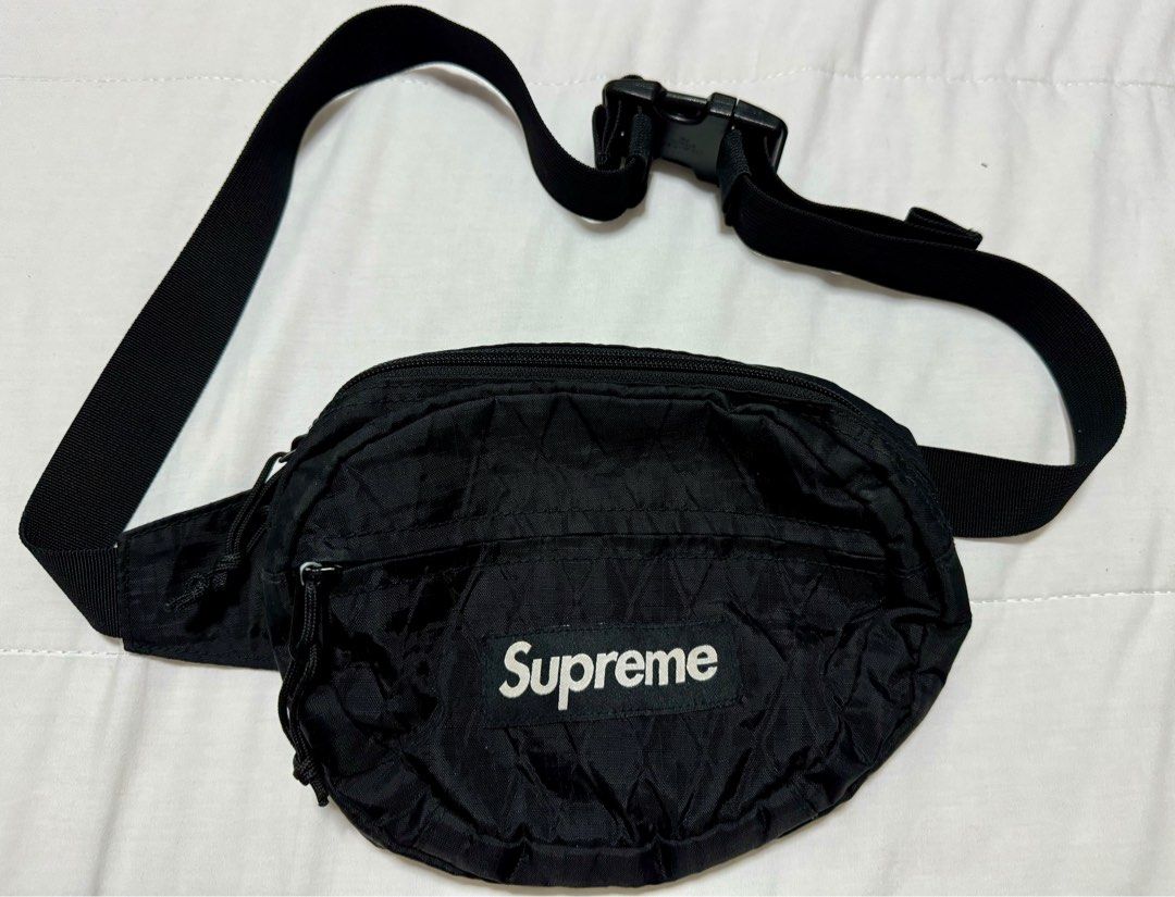 Supreme Waist Bag (FW18) Black, Men's Fashion, Bags, Sling Bags on