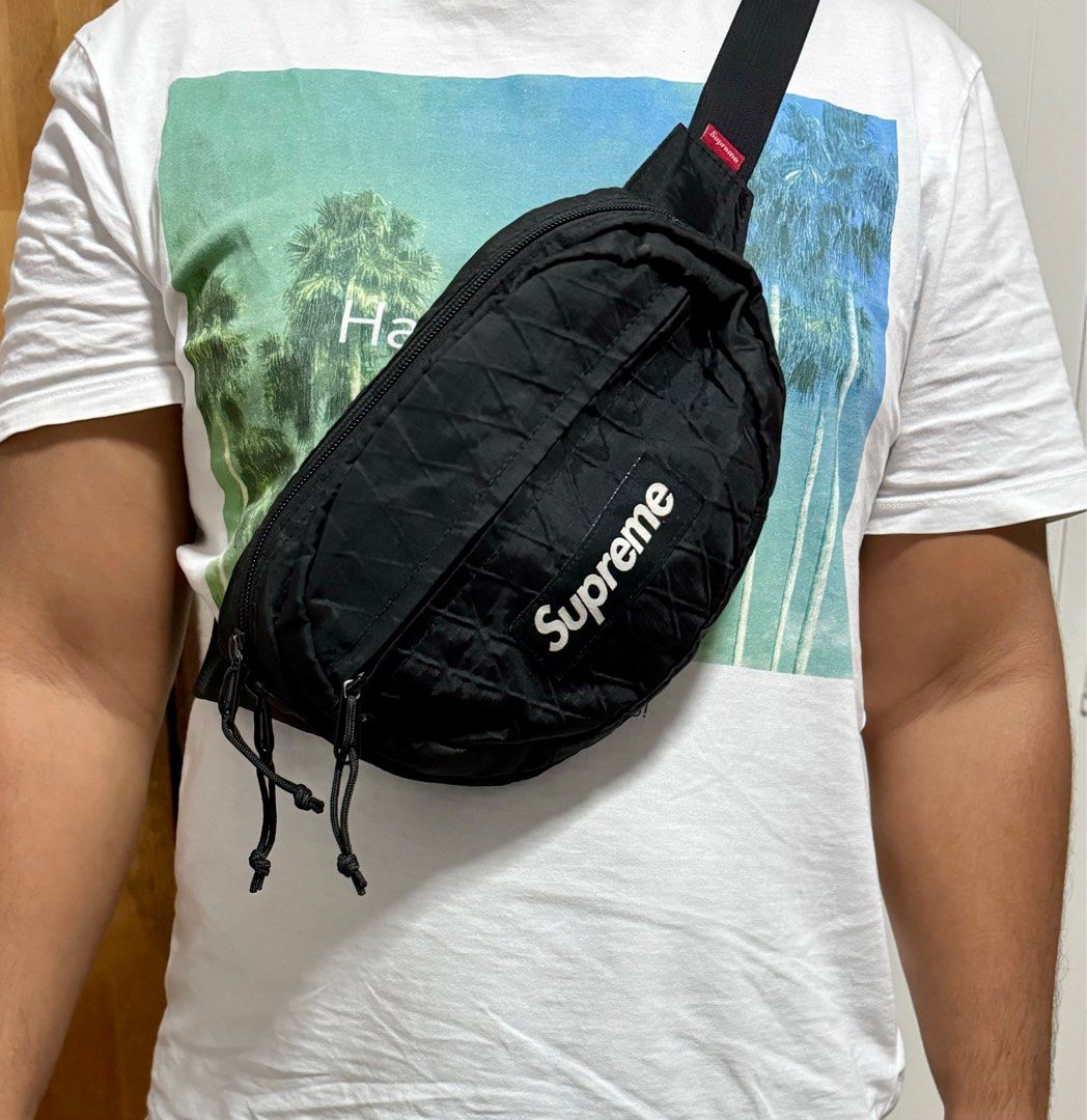Supreme Waist Bag (FW18) Black, Men's Fashion, Bags, Sling Bags on