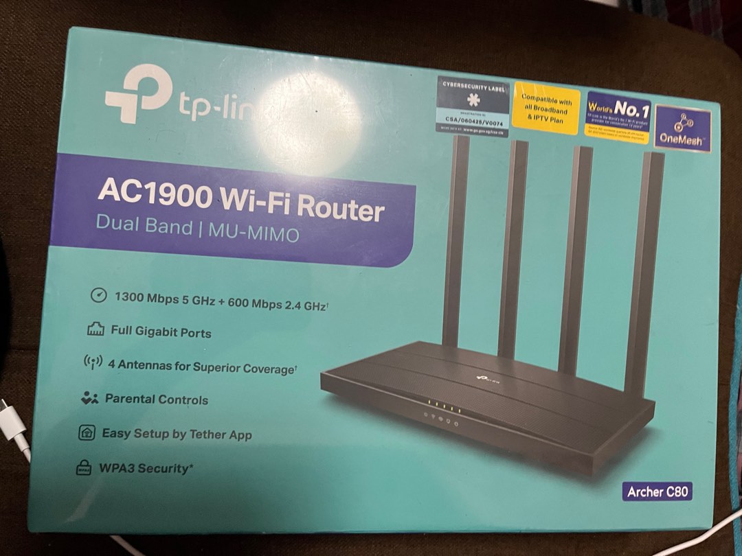 TP-Link Wifi router Ac1900, TV & Home Appliances, TV & Entertainment ...