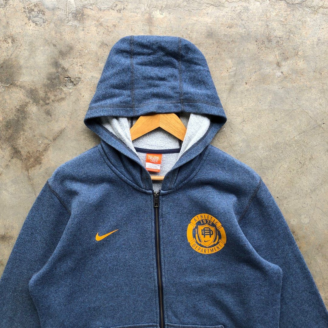Vintage vtg nike the athletic dept brand small logo sweatshirt hoodie Luxury Apparel on Carousell
