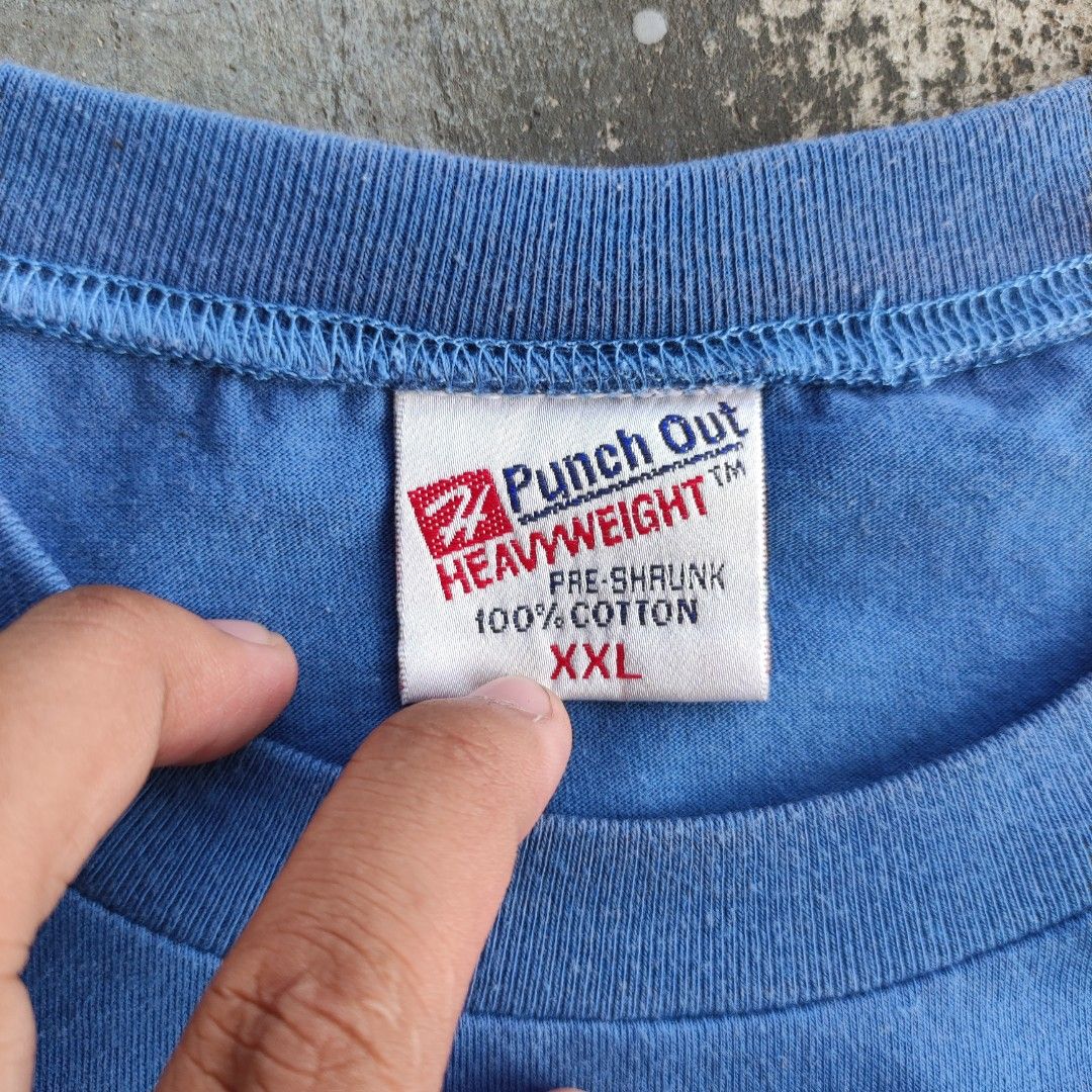 Vintage Punch Out Westcoast Customs (Category: Tshirts & Polo Shirts ) located in Quezon City. Submitted by junj0n (Listing ID 1333068192, Image 3). Description: Vintage Punch Out West Coast shirt XXL on tag L30 x W23.5 Condition: 10/10 issue: none needs wash ❗STRICTLY NO REFUND 📍Quezon City 📍Meetups: Betty Go / Sta. Mesa 🚚 Lalamove / JRS Express / LBC 📦 Shipping fee to be shouldered by the buyer.