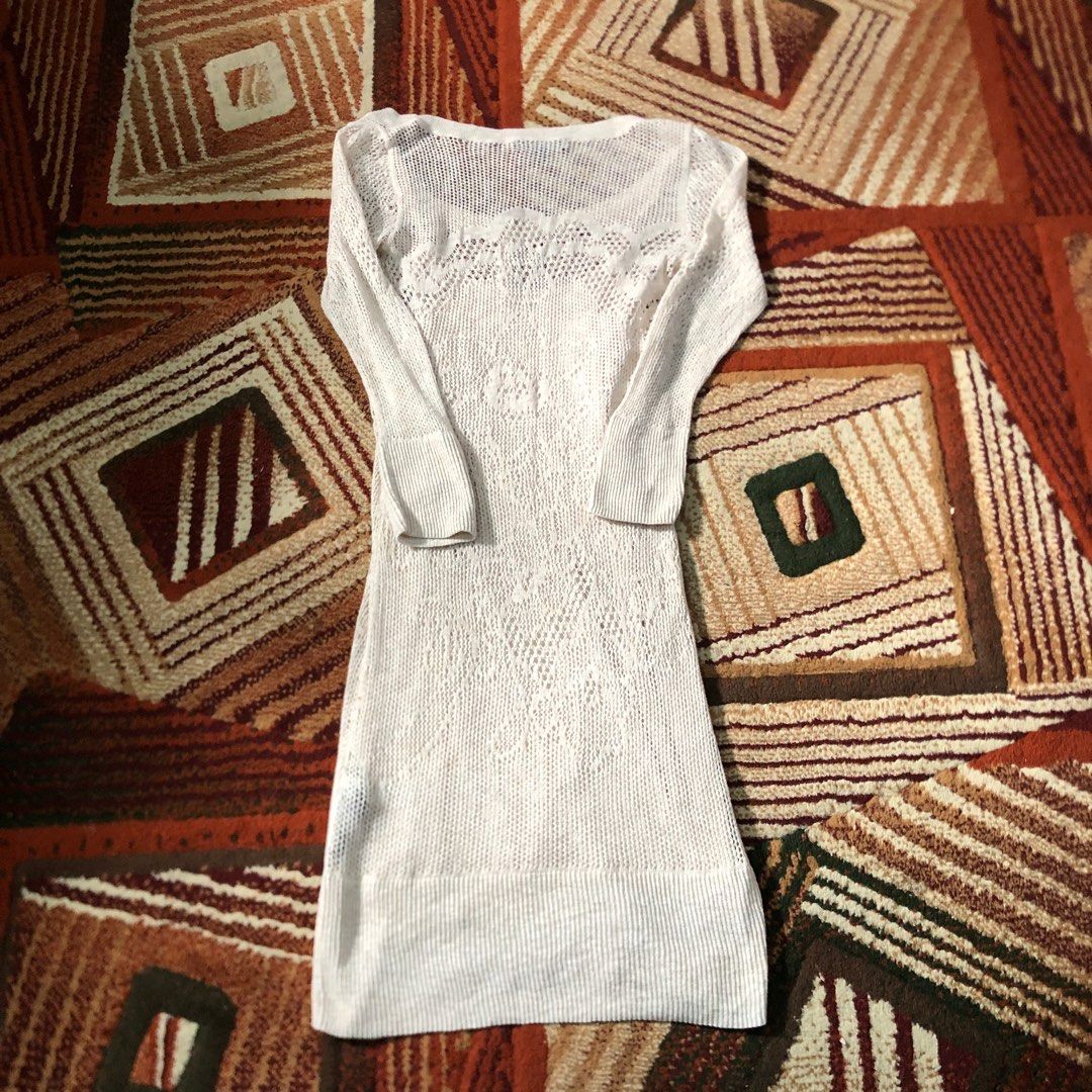 american eagle white crochet dress American Eagle Outfitters | Dresses | American Eagle Boho Crochet Lace Knit  Ivory Tiered Maxi Dress