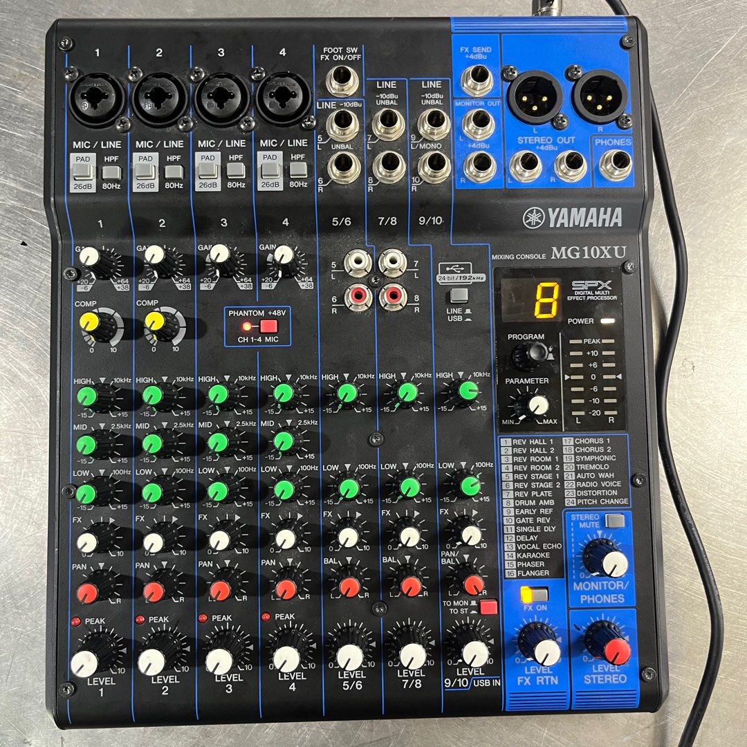 Yamaha MG10XU 10-Channel Analog Mixing Console with FX and USB, Audio ...