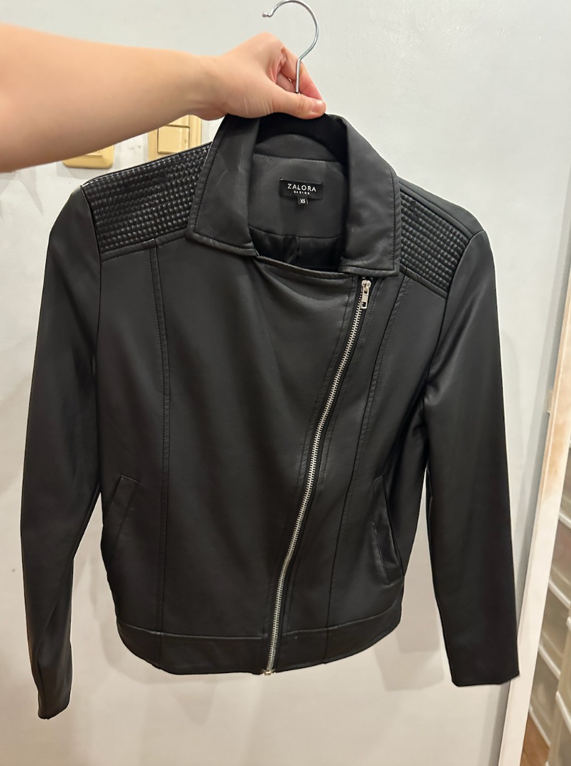 Zalora leather jacket top