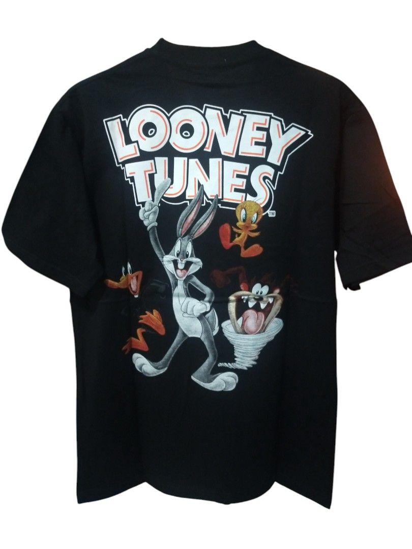 ZARA X LOONEY TUNES VINTAGE EDITION T SHIRT KAOS PRIA HITAM IMPORT Fesyen Pria Pakaian Atasan di Carousell