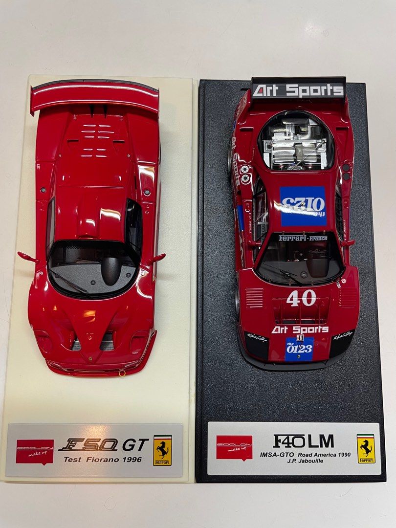 1/43 Makeup Ferrari F40 & F50 models car(詳見內容), 興趣及