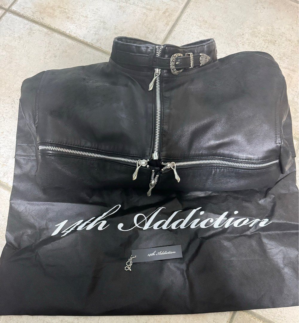 14th addiction cross zipper Jacket, Men's Fashion, Coats, Jackets