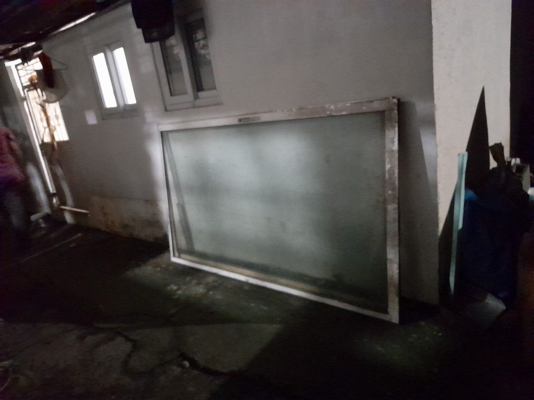 2 aluminum glass doors (Category: Other Home Furniture) located in Quezon City. Submitted by verybountiful (Listing ID 1333191419, Image 3). Description: Price for the two. Pick up in Philcoa, Quezon City. Buyer arranges transport and crew to carry. We have no helpers. MOP RCBC, Landbank or gcash. No long reservations, please..