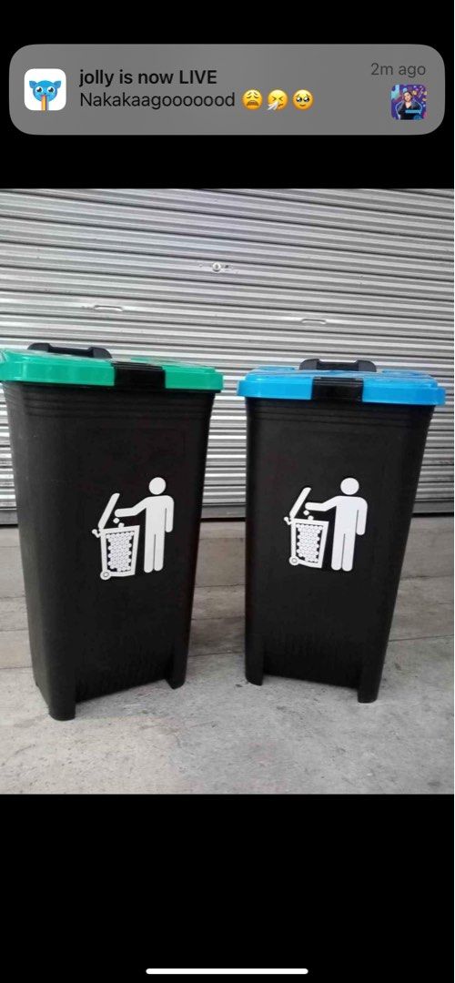 80L Orocan trash bin with wheels (Category: Storage Boxes & Baskets) located in Manila. Submitted by kellychz (Listing ID 1333163014, Image 2). Description: orocan trash bin with wheels may takip brand new same day delivery .