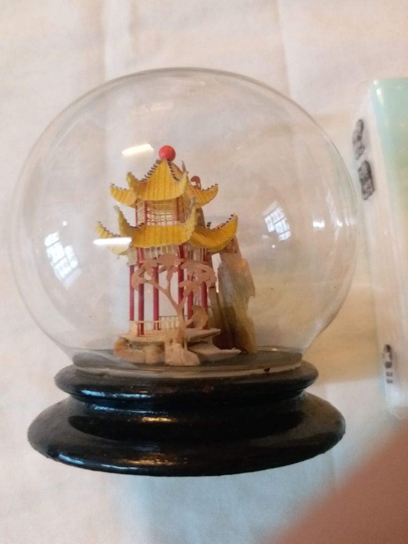 中式涼亭擺設交換swap 以物易物工藝品Chinese souvenir, 興趣及遊戲, 手作＆自家設計, 文具及工藝- 手作- Carousell