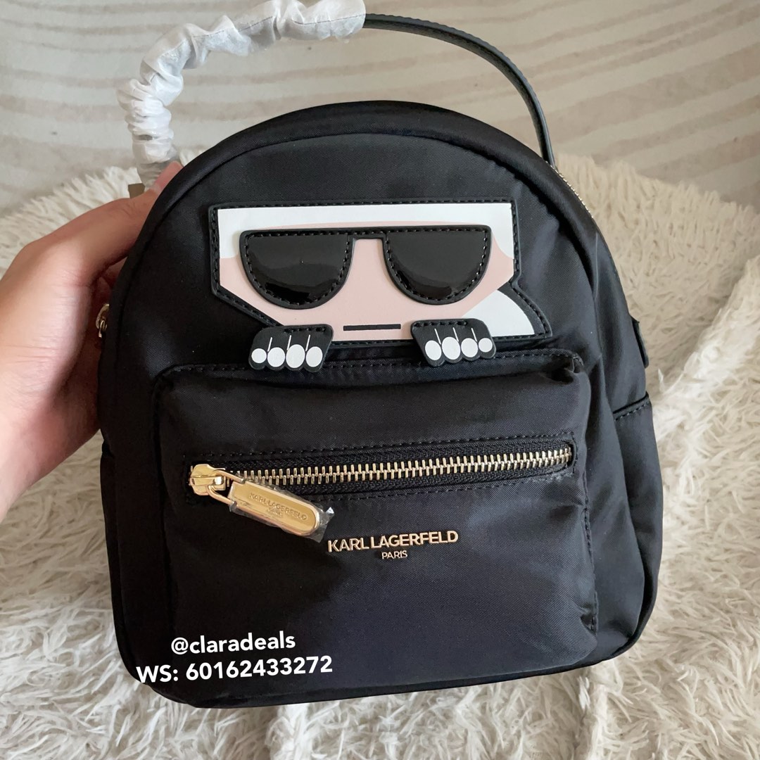 Authentic Karl Lagerfeld Mini Backpack Women s Fashion Bags Wallets Backpacks on Carousell