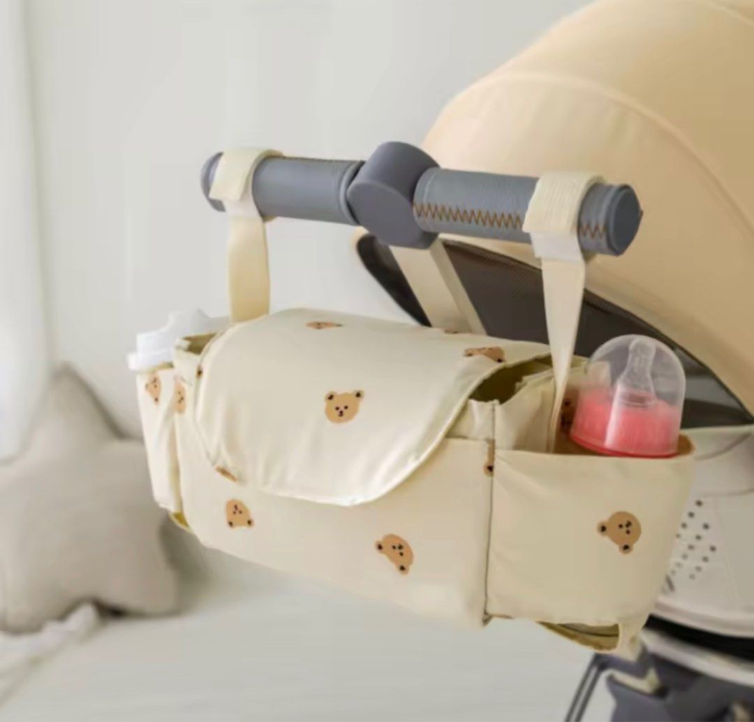 Baby stroller bag organizer/ feeding bag (Category: Diaper Bags & Wetbags) located in Silang. Submitted by vrenny (Listing ID 1333284818, Image 1). Description: Bear design Beige Sf c/o buyer.