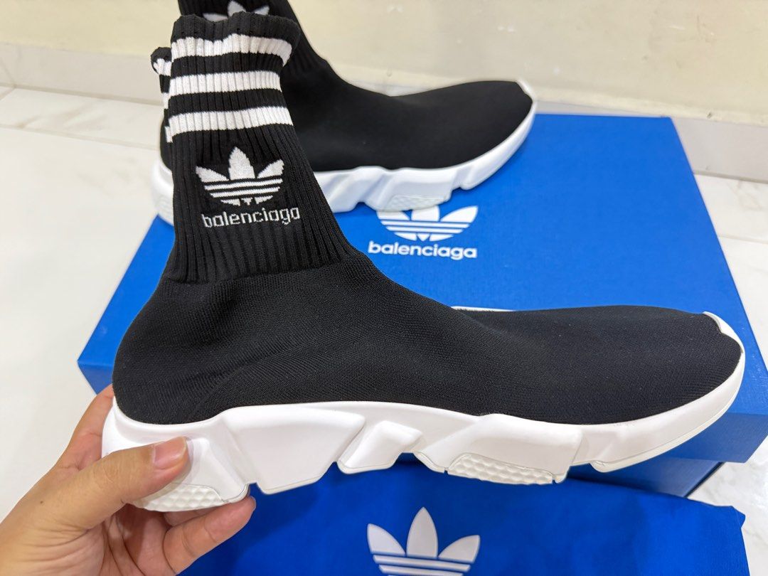 adidas gazelle silver green womens Balenciaga x Adidas Men's Track Forum White / Blue Low Top Sneakers